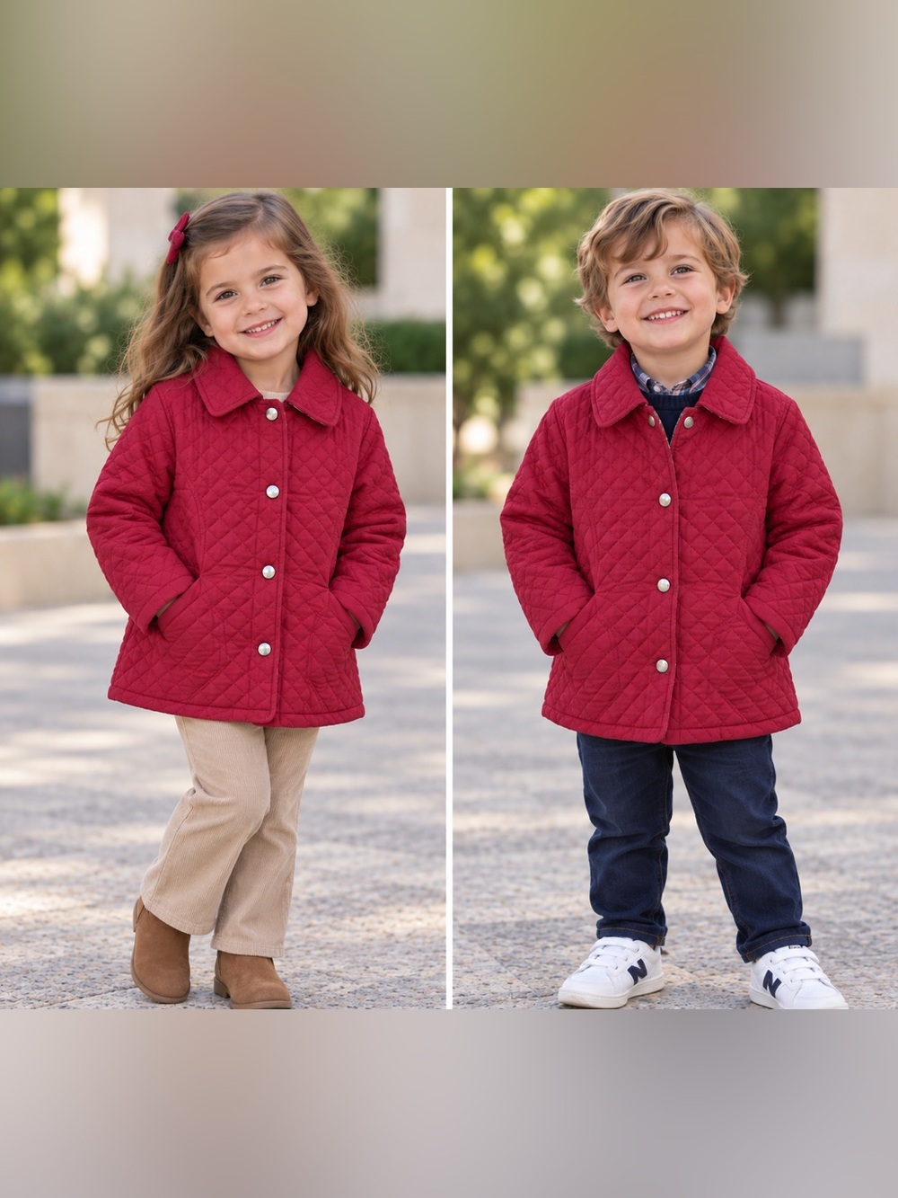 Burberry vest jacket lightly fleeced 6T red for boys or girls